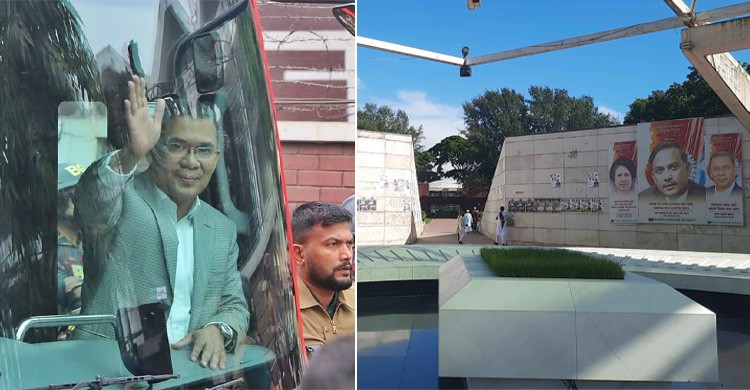 বাবার কবর জিয়ারতে জিয়া উদ্যানে তারেক রহমান