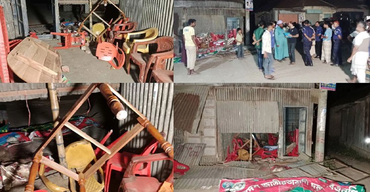 ফরিদপুরে বিএনপির কার্যালয় ও দোকানে আ.লীগের হামলা-ভাঙচুর, আহত ২০