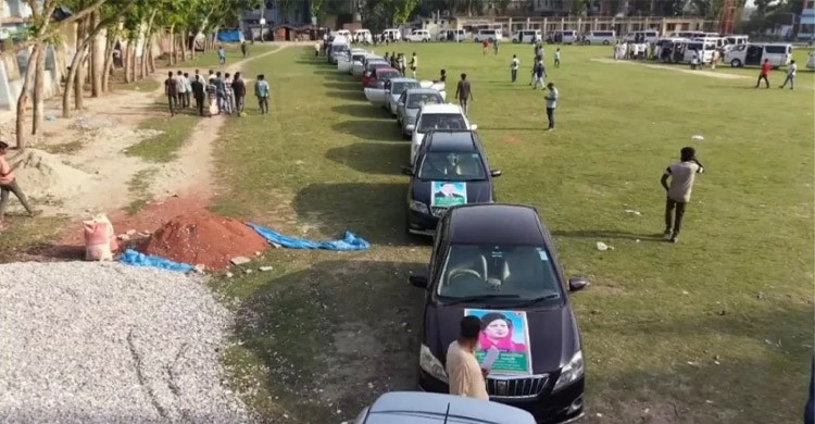 জ্বালানি সংকটের মধ্যেই অর্ধশতাধিক গাড়ি নিয়ে ছাত্রদল নেতার শোডাউন, সমালোচনার ঝড়