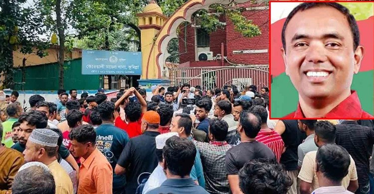 কুমিল্লায় বিএনপি নেতা রেজাউল কাইয়ুম আটক, থানা ঘেরাও করে বিক্ষোভ