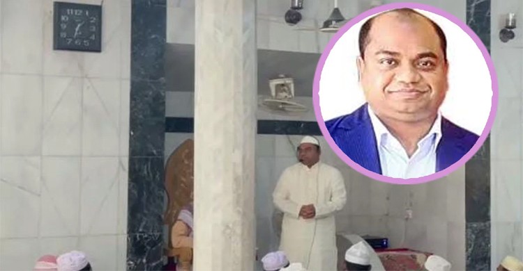 জুমার নামাজে মসজিদে ধানের শীষের পক্ষে ভোট চাইলেন বিএনপি প্রার্থী