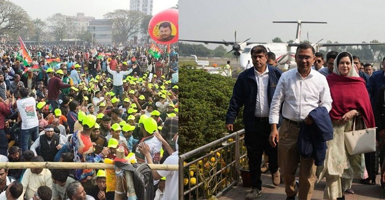 ২২ বছর পর রাজশাহীতে তারেক রহমান, মাদ্রাসা ময়দানের জনসভায় জনস্রোত