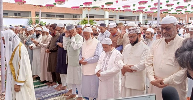 মিরপুরে ঈদের নামাজ পড়লেন জামায়াত আমির